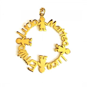 DIJE CON NOMBRES Y NIÑOS INTERCALADOS