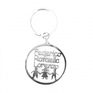 LLAVERO DIJE CON NOMBRES Y NIÑOS