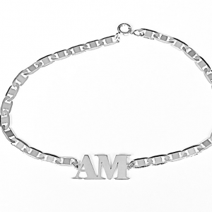 PULSERA CADENA CON INICIALES O NOMBRE